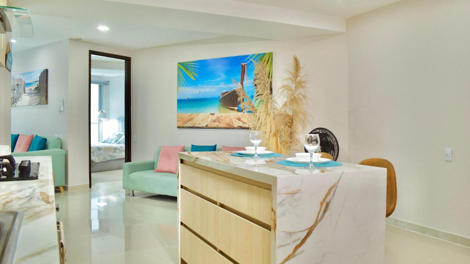 Apartamento Exclusivo De Lujo Frente Al Mar En Morros, Con Acceso Directo Y Privado A La Mejor Playa De Cartagena