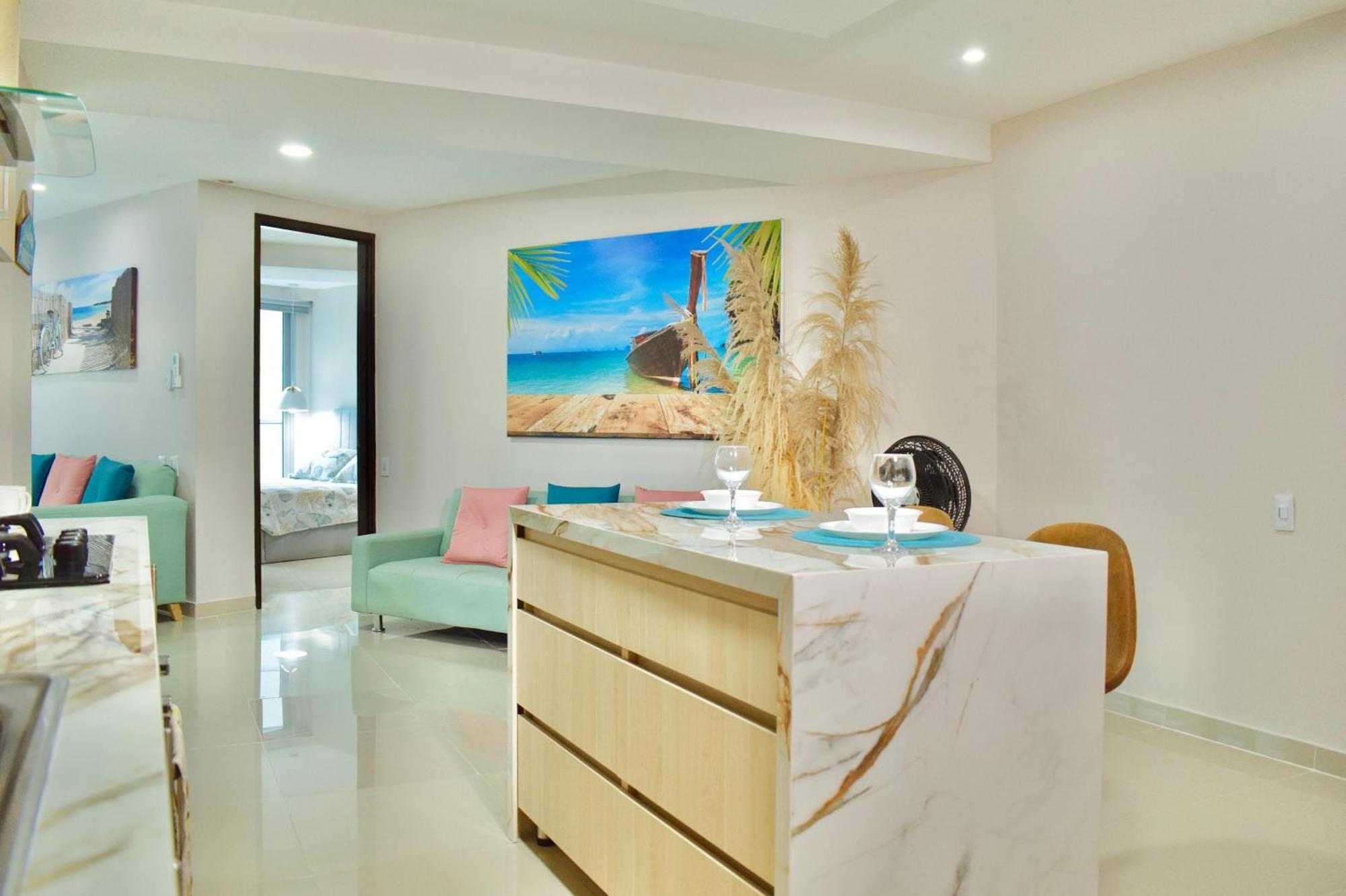 Apartamento Exclusivo De Lujo Frente Al Mar En Morros, Con Acceso Directo Y Privado A La Mejor Playa De Cartagena